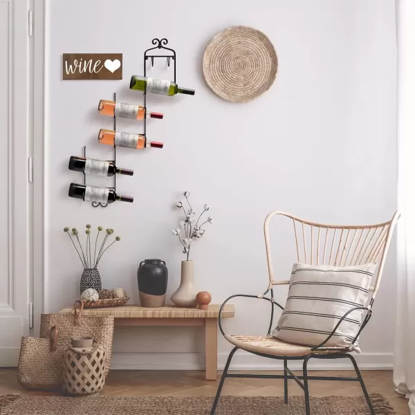 imageSorbus Towel Rack Wall Mounted  Metal Towel Holder for Bathroom Wall Washcloth Rolled Bath Towels Spa Gym Camper Rv Shelf Cabinet  6 Level Wine Rack Wall Mounted for Kitchen Bar Wine Cellar