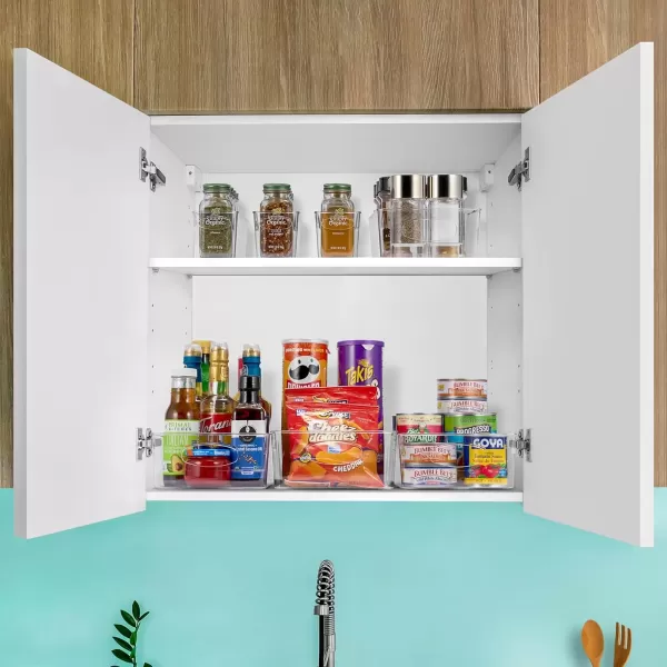 imageSorbus 10Pack Small Clear Plastic Organizing Bins  Clear Bins for Organizing Refrigerator Organizers Fridge Organizer Pantry Storage Kitchen Organizer and Pantry Organizers and Storage BinsVariety Pack