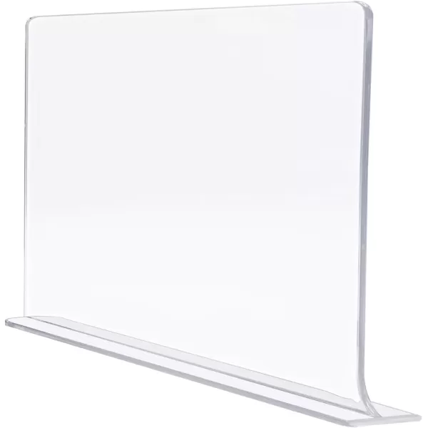 imageSorbus Acrylic Adhesive Shelf Divider Organizers wSelf Adhesive Tape Great for Closet Organization Clothes Linens Purse Separators Kitchen Cabinets Bedroom 6Pack Clear 11x1x8Clear 11x1x8