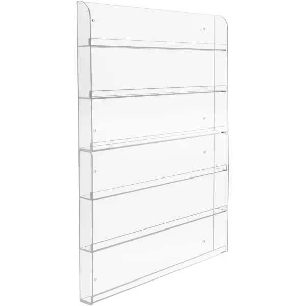imageSorbus Nail Polish Rack Wall Mounted Organizer Shelf  Clear Acrylic Shelves  2 Pack 3 Tiers Per Rack  Holds up to 108 Nail Polish Bottles  Display Rack for Home Salon Spa ampamp Shop 21 x 24 in