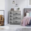 imageSorbus Dresser with 7 Drawers  Chest Organizer Tower Unit with Steel Frame Wood Top Easy Pull Fabric Bins  Storage Furniture for Bedroom Hallway Closet ampamp Office OrganizationBeige
