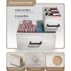 imageSorbus Dresser with 7 Drawers  Chest Organizer Tower Unit with Steel Frame Wood Top Easy Pull Fabric Bins  Storage Furniture for Bedroom Hallway Closet ampamp Office OrganizationGriege