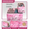 imageSorbus Dresser with 7 Drawers  Furniture Storage Chest for Kids Teens Bedroom Nursery Playroom Clothes Toys  Steel Frame Wood Top Tiedye Fabric Bins 7Drawer Pastel AquaPink