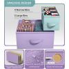imageSorbus Dresser with 7 Drawers  Furniture Storage Chest for Kids Teens Bedroom Nursery Playroom Clothes Toys  Steel Frame Wood Top Tiedye Fabric Bins 7Drawer Pastel AquaPastelWhite