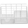 imageSorbus Desk Organizer Great for Office Supplies Organization Decor AllinOne Stylish Mesh Desktop Caddy Includes PenPencil Holder Mail Organizer and Sliding Drawer WhiteAllinOne Caddy  White