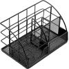 imageSorbus Desk Organizer Great for Office Supplies Organization Decor AllinOne Stylish Mesh Desktop Caddy Includes PenPencil Holder Mail Organizer and Sliding Drawer WhiteAllinOne Caddy  Black