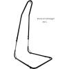 imageSorbus Hammock Chair and Stand for Hanging Chairs Swings for Any Indoor or Outdoor Spaces Max 300 Lbs