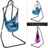 imageSorbus Hammock Chair and Stand for Hanging Chairs Swings for Any Indoor or Outdoor Spaces Max 300 Lbs