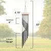 imageSorbus Wind Chimes  Tubular Decorative Outdoor Garden Accent with Soothing Musical Bell Sounds  Great for Memorial Home Deck Patio or Garden MetalSilver