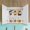 imageSorbus Food Storage Containers  Pack of 4  Air Tight FourWay Snap Lids Keeps Food Fresh  Store Cereal Pasta Flour Nuts Candy  Durable Plastic Kitchen Pantry Bins8 Pack