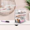 imageSorbus Large Clear Stackable Storage Drawers Plastic Storage Drawers with Handles Craft Storage Drawers Clothes Medicine Makeup Closet Art Supply Bathroom Shoe Toy Storage Organizer 3 PackMedium 2 Pack