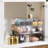 imageSorbus Large Clear Stackable Storage Drawers Plastic Storage Drawers with Handles Craft Storage Drawers Clothes Medicine Makeup Closet Art Supply Bathroom Shoe Toy Storage Organizer 3 PackMedium 2 Pack