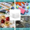 imageSorbus Large Clear Stackable Storage Drawers Plastic Storage Drawers with Handles Craft Storage Drawers Clothes Medicine Makeup Closet Art Supply Bathroom Shoe Toy Storage Organizer 3 PackSquare 4 Pack