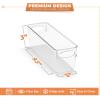 imageSorbus Medium Clear Plastic Storage Bins for Organizing 10 Pack Clear Organizer Bins with Handles Plastic Storage Bins for Closet Pantry Fridge Medicine Cabinet Organizer Shelves Freezer DrawerSmall