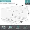 imageSorbus Stackable Storage Bins Open Front  Clear Stackable Storage Bins  Pantry Bins for Storage and Organization  Acrylic Stackable Bins for Kitchen  Clear Pantry Organizer Bins Large 2 PackMedium