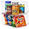 imageSorbus Stackable Storage Bins Open Front  Clear Stackable Storage Bins  Pantry Bins for Storage and Organization  Acrylic Stackable Bins for Kitchen  Clear Pantry Organizer Bins Large 2 PackMedium