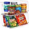 imageSorbus Stackable Storage Bins Open Front  Clear Stackable Storage Bins  Pantry Bins for Storage and Organization  Acrylic Stackable Bins for Kitchen  Clear Pantry Organizer Bins Large 2 PackSmall