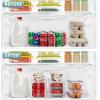imageSorbus Soda Can Organizer for Refrigerator ampamp Egg Holder for Fridge Set 1 Stackable Can Holder Dispenser Holds 12 Cans Each ampamp 1 Egg Holders with Lid holds 14 eggs for Fridge Pantry Freezer BPAFreeSet of 4