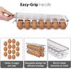 imageSorbus Soda Can Organizer for Refrigerator ampamp Egg Holder for Fridge Set 1 Stackable Can Holder Dispenser Holds 12 Cans Each ampamp 1 Egg Holders with Lid holds 14 eggs for Fridge Pantry Freezer BPAFreeSet of 6