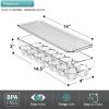 imageSorbus Soda Can Organizer for Refrigerator ampamp Egg Holder for Fridge Set 1 Stackable Can Holder Dispenser Holds 12 Cans Each ampamp 1 Egg Holders with Lid holds 14 eggs for Fridge Pantry Freezer BPAFreeSet of 6