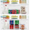 imageSorbus Soda Can Organizer for Refrigerator ampamp Egg Holder for Fridge Set 1 Stackable Can Holder Dispenser Holds 12 Cans Each ampamp 1 Egg Holders with Lid holds 14 eggs for Fridge Pantry Freezer BPAFreeSet of 6