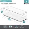 imageSorbus Stackable Refrigerator Organizer Bins  Clear Storage Bins for Kitchen Pantry Freezer ampamp Fridge Organization  Food Organizing Plastic Containers with Handles for Countertops ampamp Drawers 2 Pack2 Pack  Small