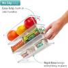 imageSorbus Stackable Refrigerator Organizer Bins  Clear Storage Bins for Kitchen Pantry Freezer ampamp Fridge Organization  Food Organizing Plastic Containers with Handles for Countertops ampamp Drawers 2 Pack4 Pack  Medium
