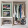 imageSorbus Storage Bins with Metal Frame  Stackable ampamp Foldable Clothes Organizer Bags  Oxford Fabric Storage Containers with Large Clear Window ampamp Carry Handles Organization for Bedding Linen ampamp ClothingTeal