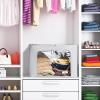 imageSorbus Storage Bins with Metal Frame  Stackable ampamp Foldable Clothes Organizer Bags  Oxford Fabric Storage Containers with Large Clear Window ampamp Carry Handles Organization for Bedding Linen ampamp ClothingTeal