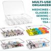imageSorbus Sunglasses Organizer  Plastic Stackable Eyeglass Case Storage Organizer for Multiple Glasses  Reading Glasses2 Pack