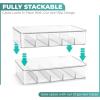 imageSorbus Sunglasses Organizer  Plastic Stackable Eyeglass Case Storage Organizer for Multiple Glasses  Reading Glasses2 Pack