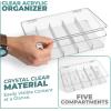 imageSorbus Sunglasses Organizer  Plastic Stackable Eyeglass Case Storage Organizer for Multiple Glasses  Reading Glasses3 Pack