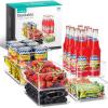 imageSorbus Stackable Refrigerator Organizer Bins  Clear Storage Bins for Kitchen Pantry Freezer ampamp Fridge Organization  Food Organizing Plastic Containers with Handles for Countertops ampamp Drawers 2 Pack6 Pack  Medium