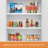 imageSorbus 3 Pack Snack Organizer Bins wLids ampamp 4 Removable Dividers Clear Plastic Food Packet Organizer MultiUse Stackable Pantry Organization Kitchen Storage Fridge Bins Sturdy Cabinet Organizers
