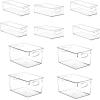 imageSorbus Clear Plastic Fridge Organizer Bins Versatile Kitchen Cabinet Food Pantry Bathroom Refrigerator Organization ampamp Storage Set of 10 Container Holders with Handles 4 Large 2 Medium 4 Small