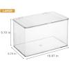 imageSorbus Durable Plastic Storage Bins with Lids Stackable Refrigerator Organizer Bins MultiPurpose ampamp Versatile Lightweight Pantry Organizer Perfect Cabinet Organizers and Storage for Kitchen 2 PackLarge