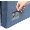 imageSorbus Jumbo Storage Bins with Metal Frame  Oxford Fabric Storage Containers with Large Clear Window ampamp Carry Handles  Stackable ampamp Foldable Clothes Organizer Bags for Bedding Linen Clothing ampamp MoreBlue