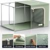 imageSorbus Jumbo Storage Bins with Metal Frame  Oxford Fabric Storage Containers with Large Clear Window ampamp Carry Handles  Stackable ampamp Foldable Clothes Organizer Bags for Bedding Linen Clothing ampamp MoreTeal