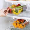 imageSorbus Pull Out Fridge Drawer Organizer for 06 Inch Thick Shelf Adjustable Plastic Bathroom Organizer 1217 Inches Refrigerator Storage Bin Kitchen ampamp Bathroom Storage 2 Pack2 Pack