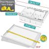 imageSorbus Pull Out Fridge Drawer Organizer for 06 Inch Thick Shelf Adjustable Plastic Bathroom Organizer 1217 Inches Refrigerator Storage Bin Kitchen ampamp Bathroom Storage 2 Pack1 Pack