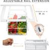 imageSorbus Pull Out Fridge Drawer Organizer for 06 Inch Thick Shelf Adjustable Plastic Bathroom Organizer 1217 Inches Refrigerator Storage Bin Kitchen ampamp Bathroom Storage 2 Pack1 Pack