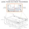 imageSorbus Pull Out Fridge Drawer Organizer for 06 Inch Thick Shelf Adjustable Plastic Bathroom Organizer 1217 Inches Refrigerator Storage Bin Kitchen ampamp Bathroom Storage 2 Pack1 Pack