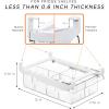 imageSorbus Pull Out Fridge Drawer Organizer for 06 Inch Thick Shelf Adjustable Plastic Bathroom Organizer 1217 Inches Refrigerator Storage Bin Kitchen ampamp Bathroom Storage 2 Pack2 Pack