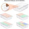 imageSorbus Pull Out Fridge Drawer Organizer for 06 Inch Thick Shelf Adjustable Plastic Bathroom Organizer 1217 Inches Refrigerator Storage Bin Kitchen ampamp Bathroom Storage 2 Pack2 Pack