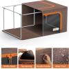 imageSorbus Storage Bins with Metal Frame  Stackable ampamp Foldable Clothes Organizer Bags  Oxford Fabric Storage Containers with Large Clear Window ampamp Carry Handles Bedroom Organization for Bedding ampamp LinenBrown