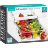 imageSorbus Pull Out Fridge Drawer Organizer for 06 Inch Thick Shelf Adjustable Plastic Bathroom Organizer 1217 Inches Refrigerator Storage Bin Kitchen ampamp Bathroom Storage 2 Pack1 Pack