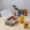 imageSorbus 2 Pack Tea Bag Organizer Bins wLids ampamp 4 Removable Dividers Clear Plastic Food Packet Snack Organizer Stackable Pantry Organization Kitchen Storage Fridge Bins Sturdy Cabinet Organizers
