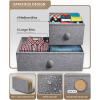 imageSorbus Dresser with 8 Faux Wood Drawers  Chest Organizer Unit with Steel Frame Wood Top ampamp Handle Easy Pull Fabric Bins for Clothes  Large Storage Furniture for Bedroom Hallway Living Room ampamp ClosetGrey