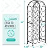 imageSorbus Freestanding Wine Rack  Elegant and Unique Bordeaux Chateau Style Floor Wine Stand for 23 Wine Bottle Storage Champagne Metal Wine Bottle Holder Stands for Kitchen Home Bar Mini Wine Bar