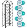 imageSorbus Freestanding Wine Rack  Elegant and Unique Bordeaux Chateau Style Floor Wine Stand for 23 Wine Bottle Storage Champagne Metal Wine Bottle Holder Stands for Kitchen Home Bar Mini Wine Bar